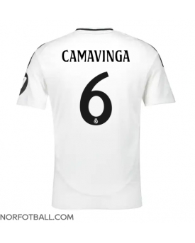 Billige Fotballdrakt Real Madrid Eduardo Camavinga #6 Replika Hjemmedrakt 2024-25 Kortermet